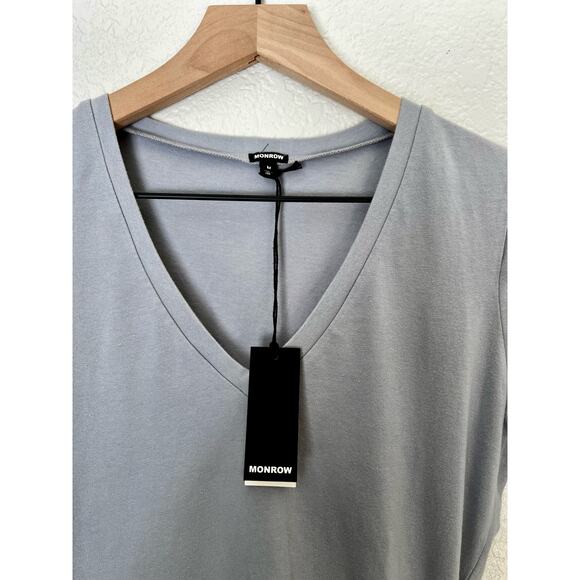 Monrow Cap Sleeve Front Shirred Dress - Size M - NWT - Picture 5 of 5